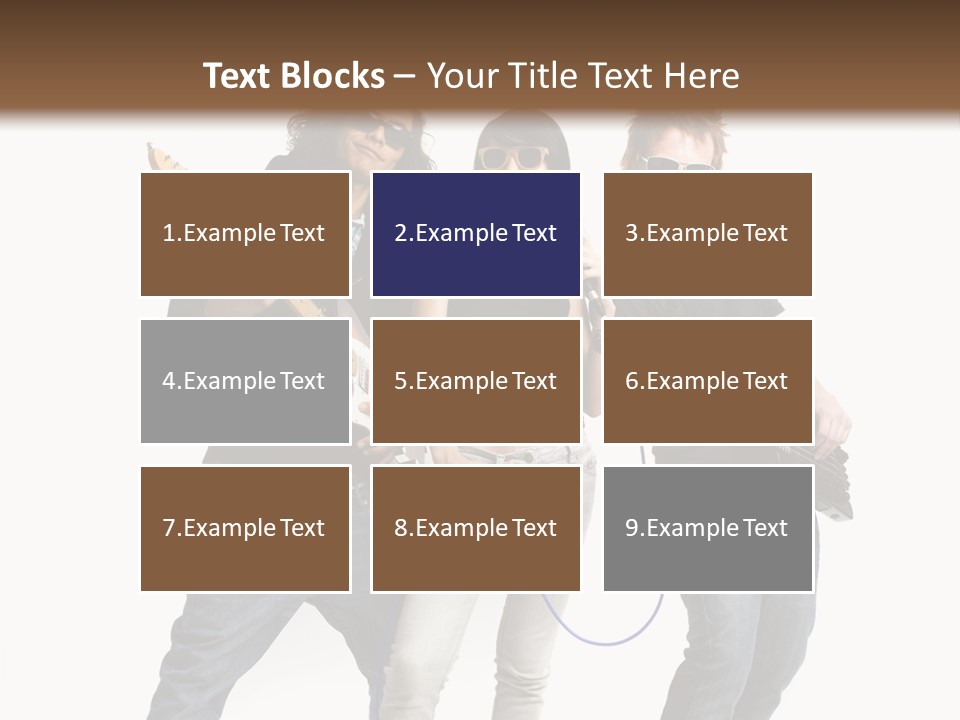 Girl Microphone Musician PowerPoint Template