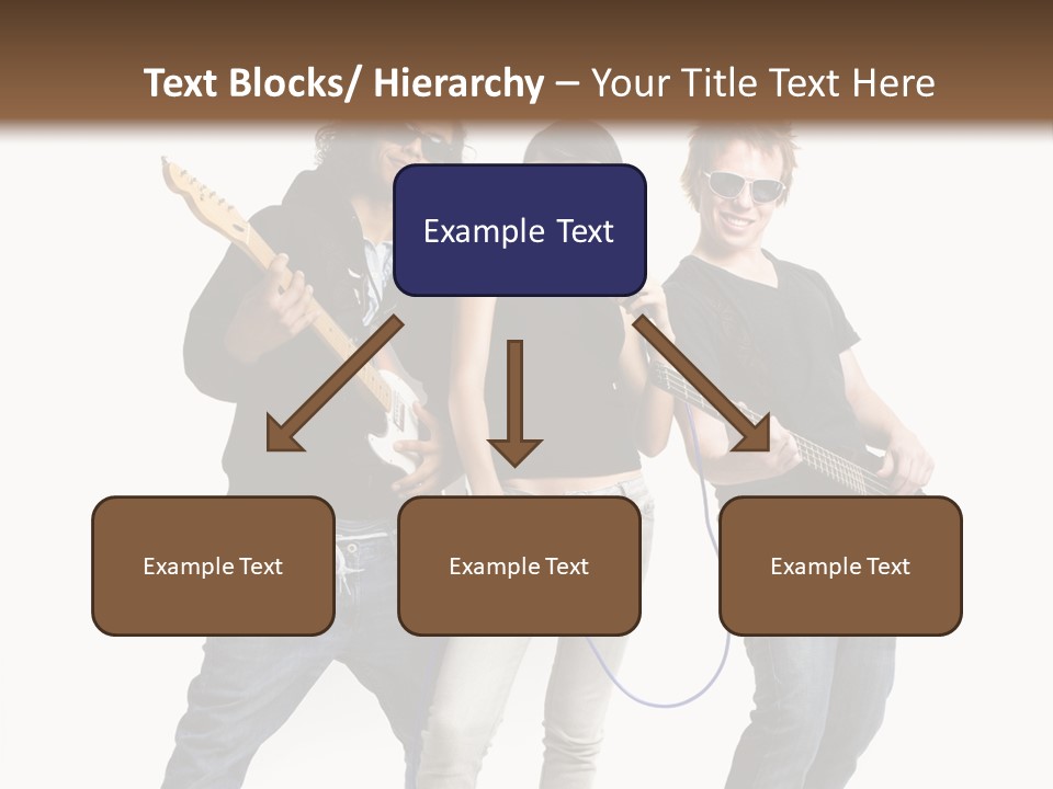 Girl Microphone Musician PowerPoint Template