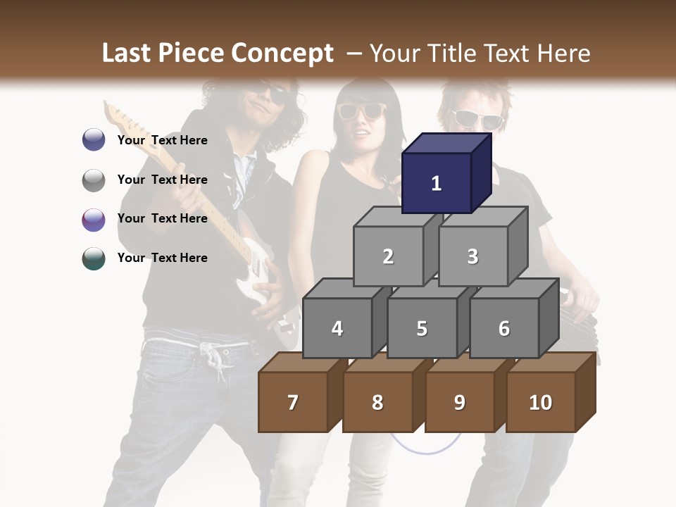 Girl Microphone Musician PowerPoint Template