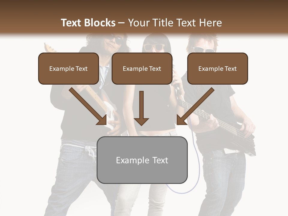 Girl Microphone Musician PowerPoint Template