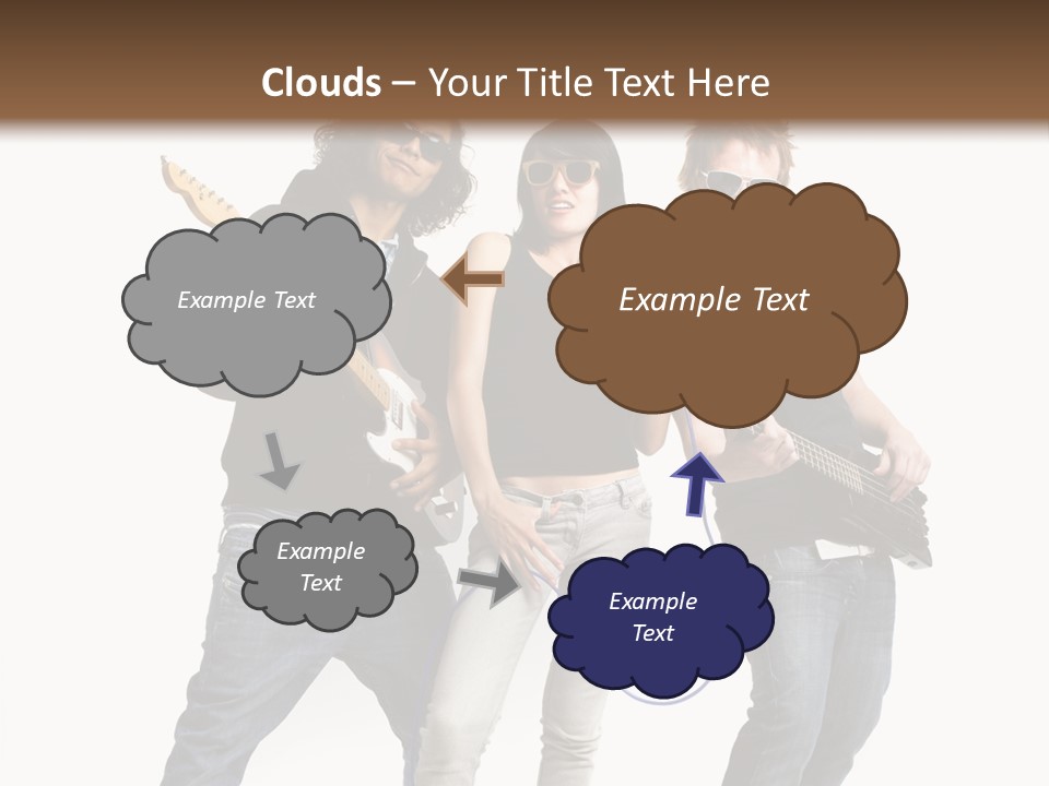 Girl Microphone Musician PowerPoint Template