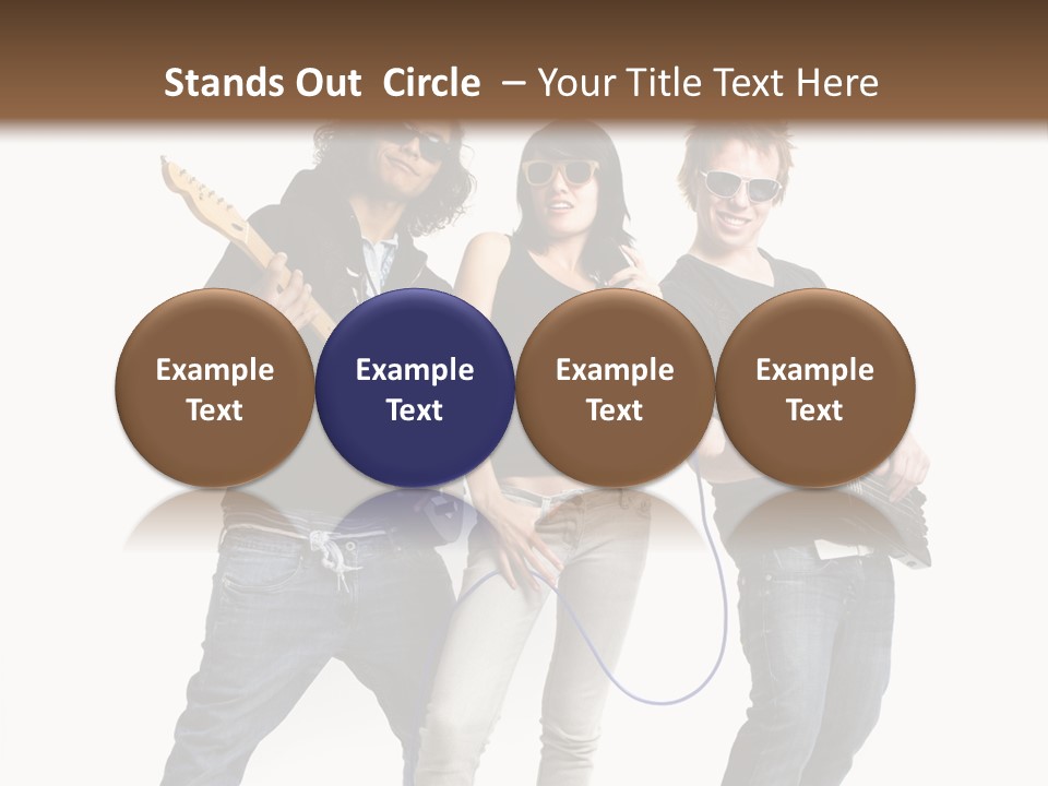 Girl Microphone Musician PowerPoint Template