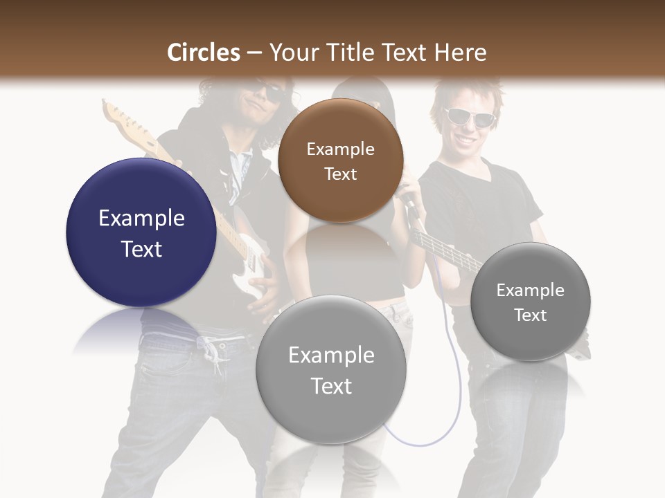 Girl Microphone Musician PowerPoint Template