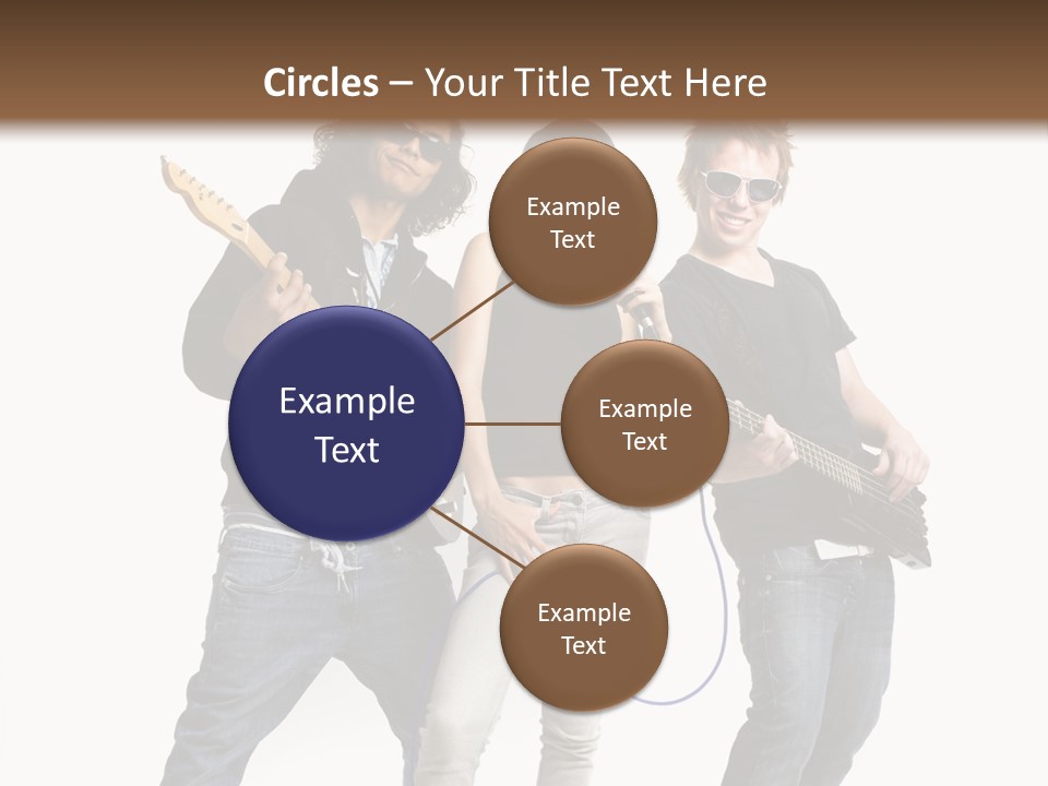 Girl Microphone Musician PowerPoint Template