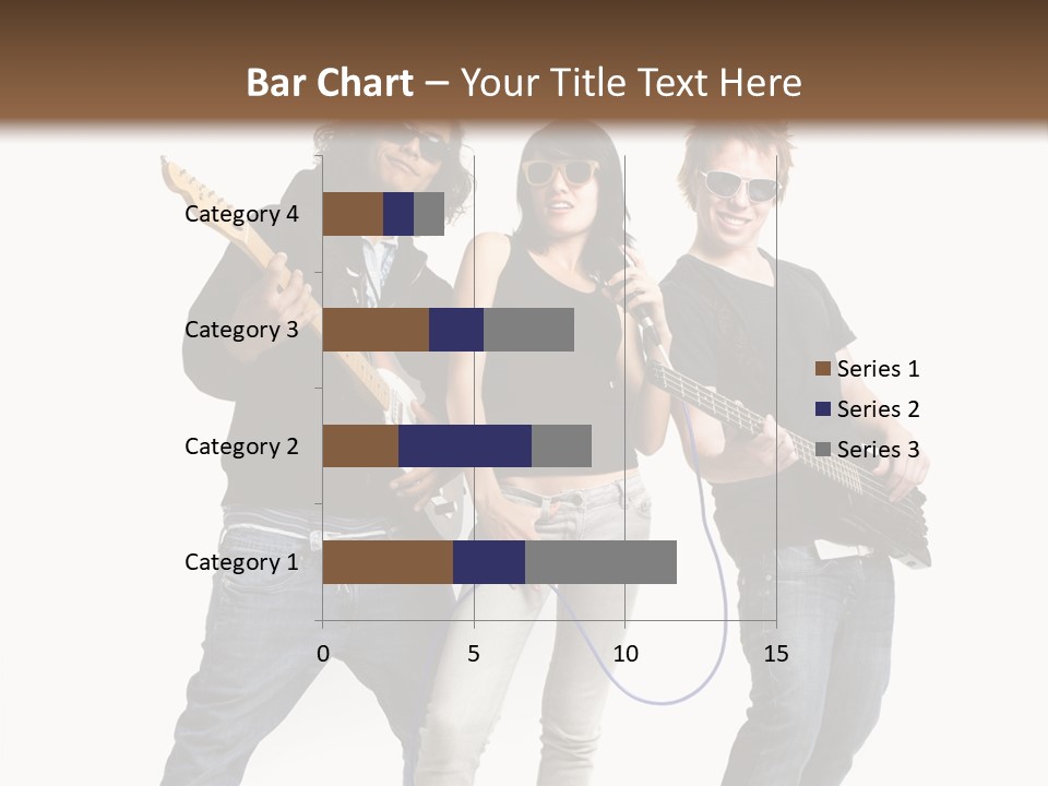 Girl Microphone Musician PowerPoint Template
