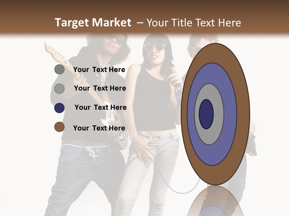 Girl Microphone Musician PowerPoint Template