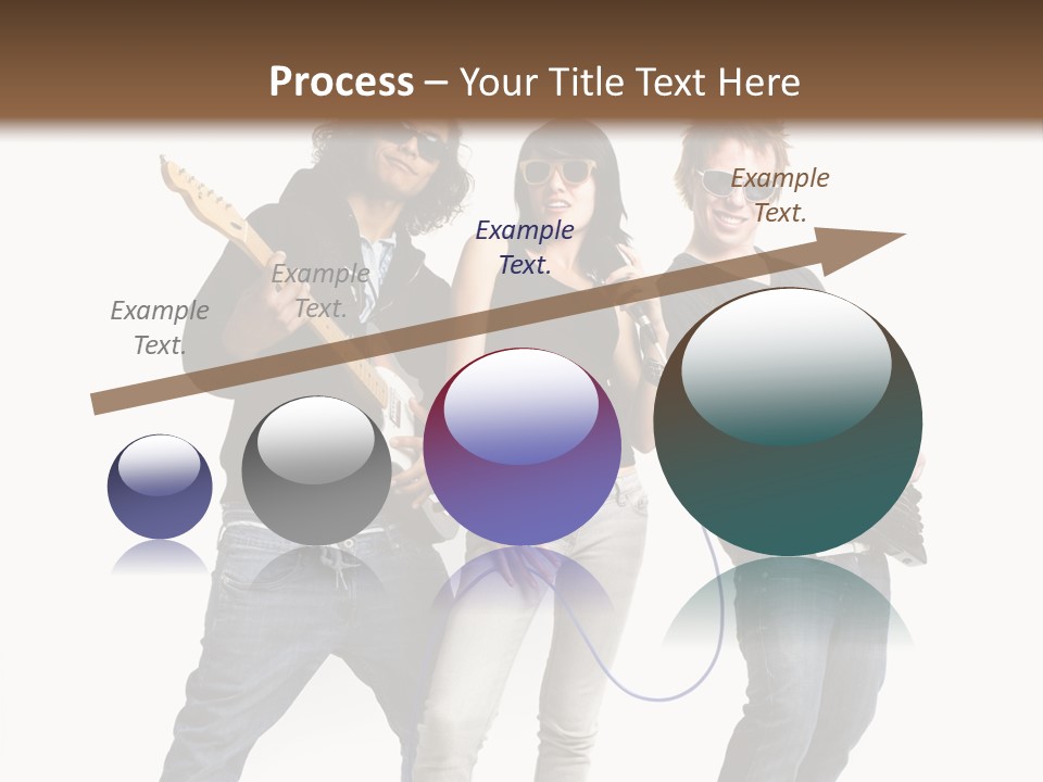 Girl Microphone Musician PowerPoint Template