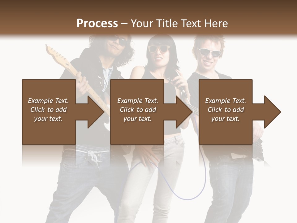Girl Microphone Musician PowerPoint Template