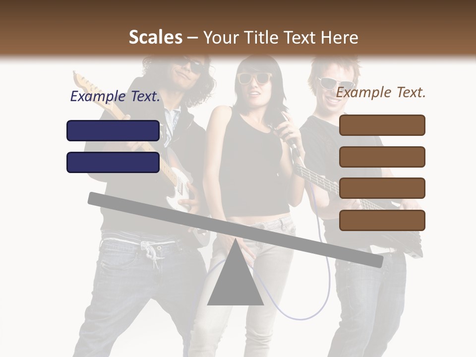 Girl Microphone Musician PowerPoint Template