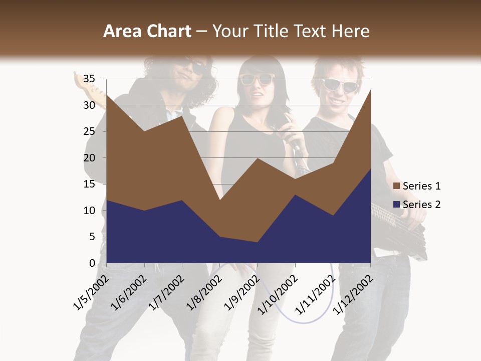 Girl Microphone Musician PowerPoint Template