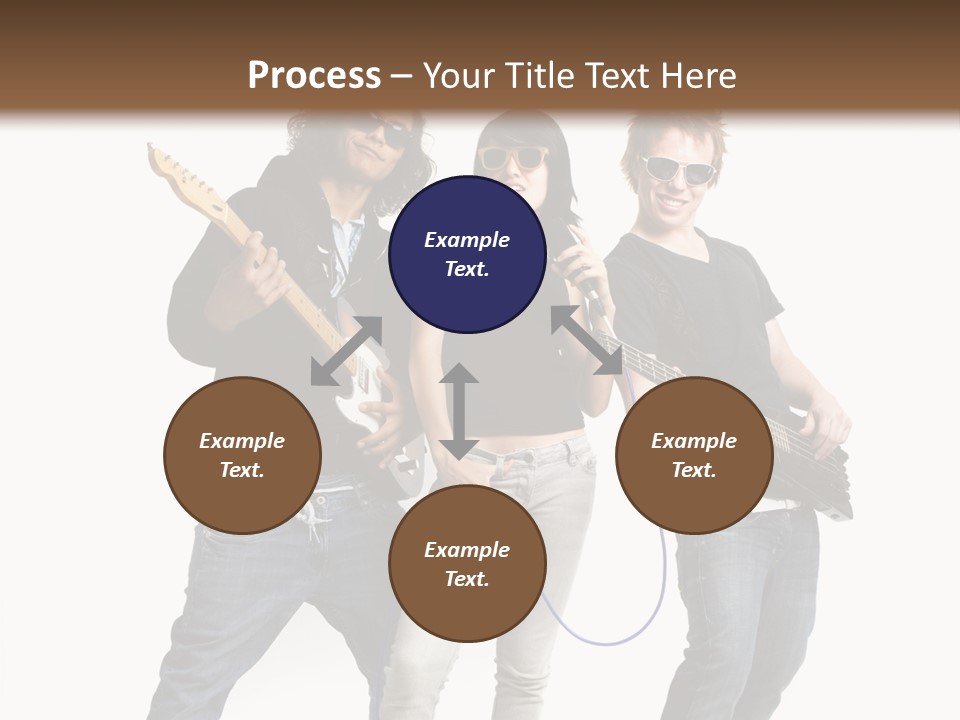 Girl Microphone Musician PowerPoint Template