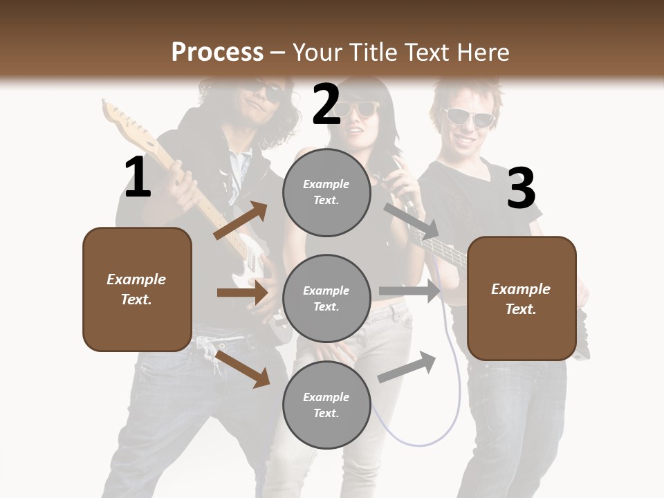 Girl Microphone Musician PowerPoint Template