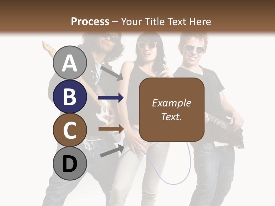 Girl Microphone Musician PowerPoint Template