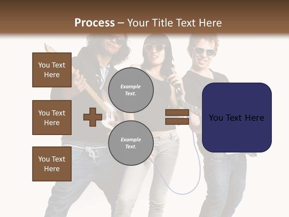 Girl Microphone Musician PowerPoint Template