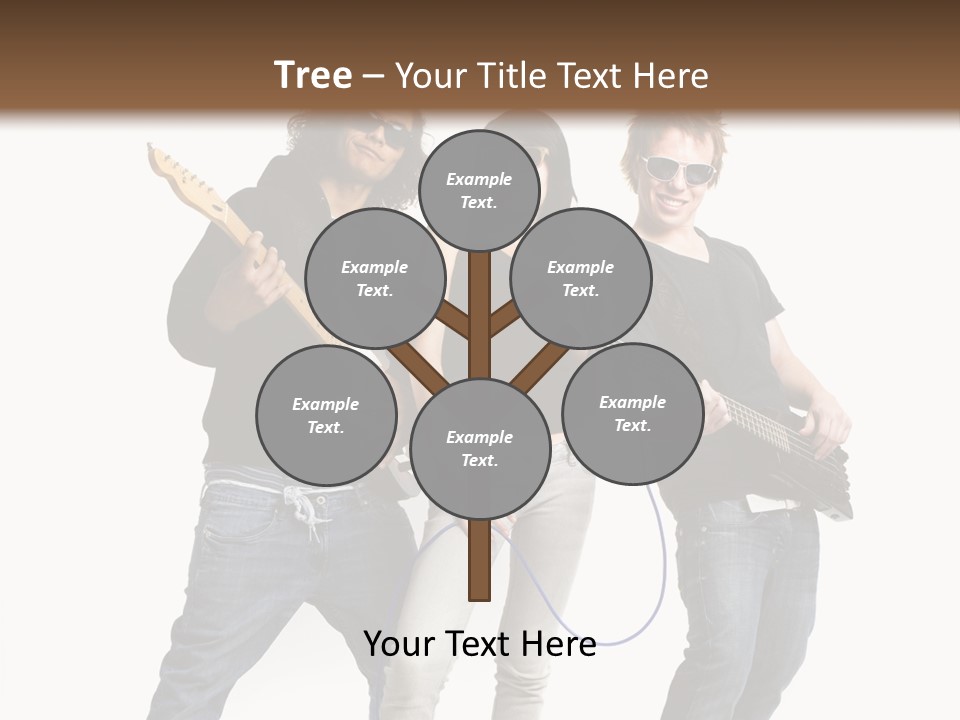 Girl Microphone Musician PowerPoint Template