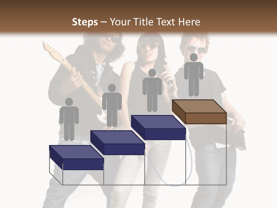 Girl Microphone Musician PowerPoint Template