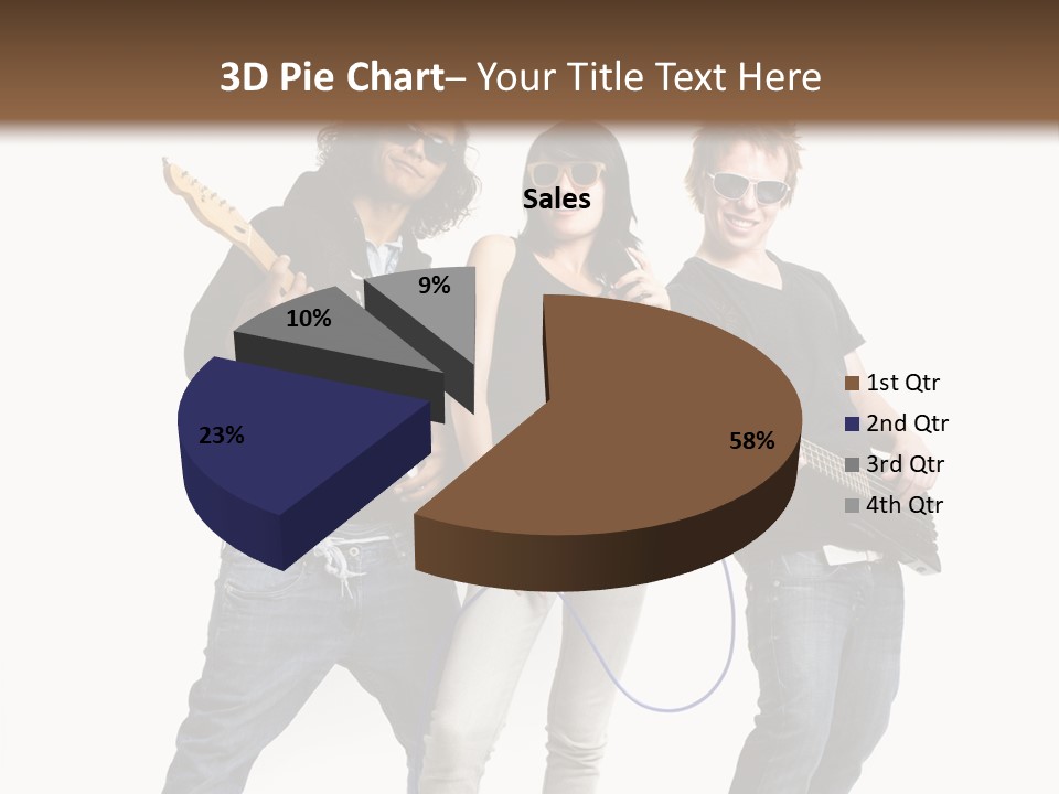 Girl Microphone Musician PowerPoint Template