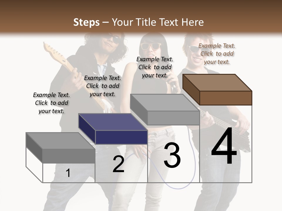 Girl Microphone Musician PowerPoint Template