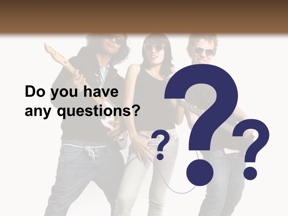 Girl Microphone Musician PowerPoint Template