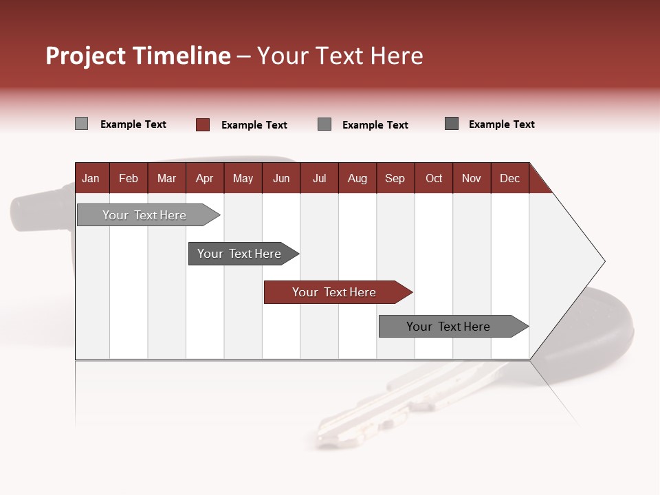 A Car Key Chain With A Remote Control PowerPoint Template