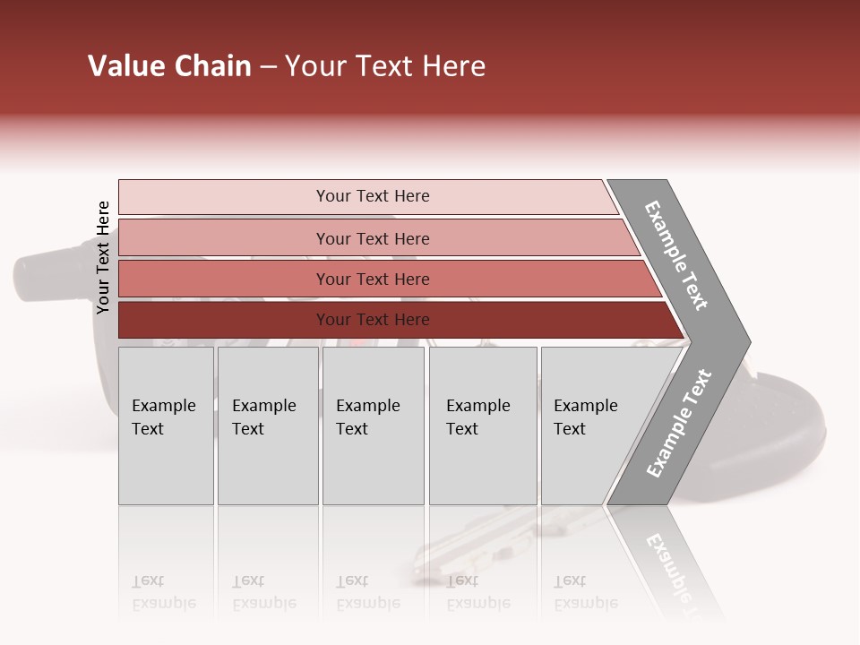 A Car Key Chain With A Remote Control PowerPoint Template
