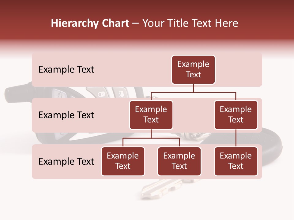 A Car Key Chain With A Remote Control PowerPoint Template