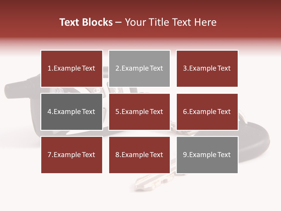 A Car Key Chain With A Remote Control PowerPoint Template