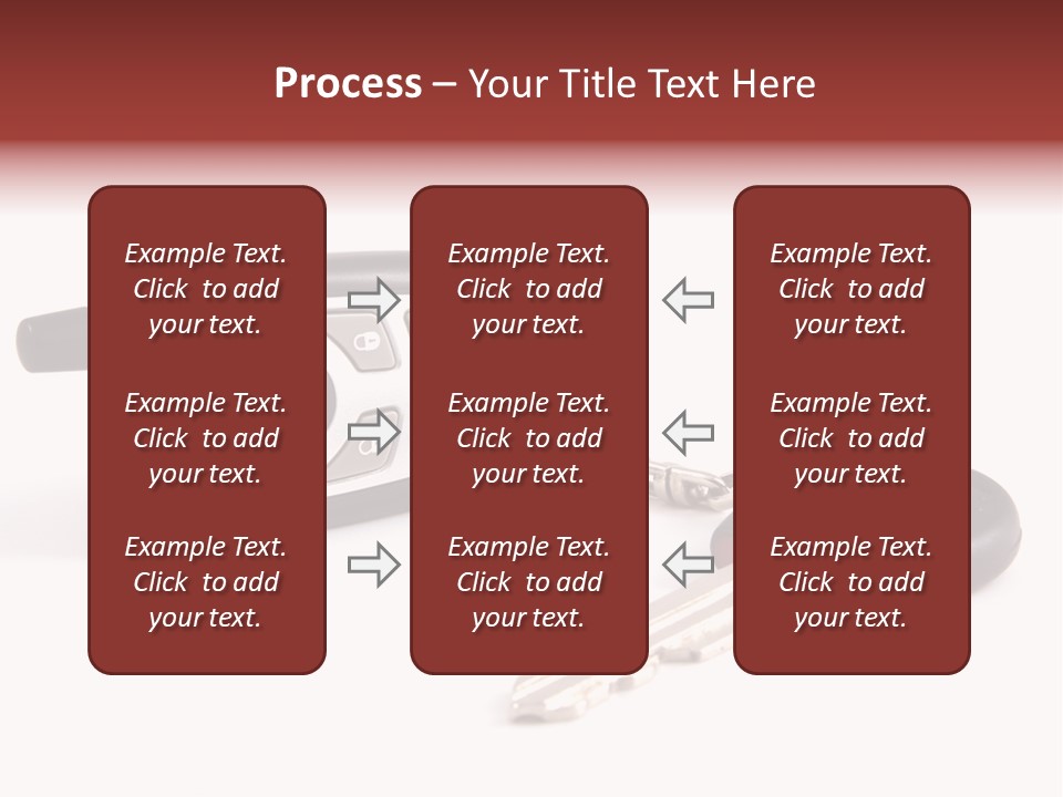A Car Key Chain With A Remote Control PowerPoint Template