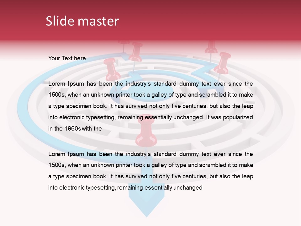 Navigate Isolated Course PowerPoint Template