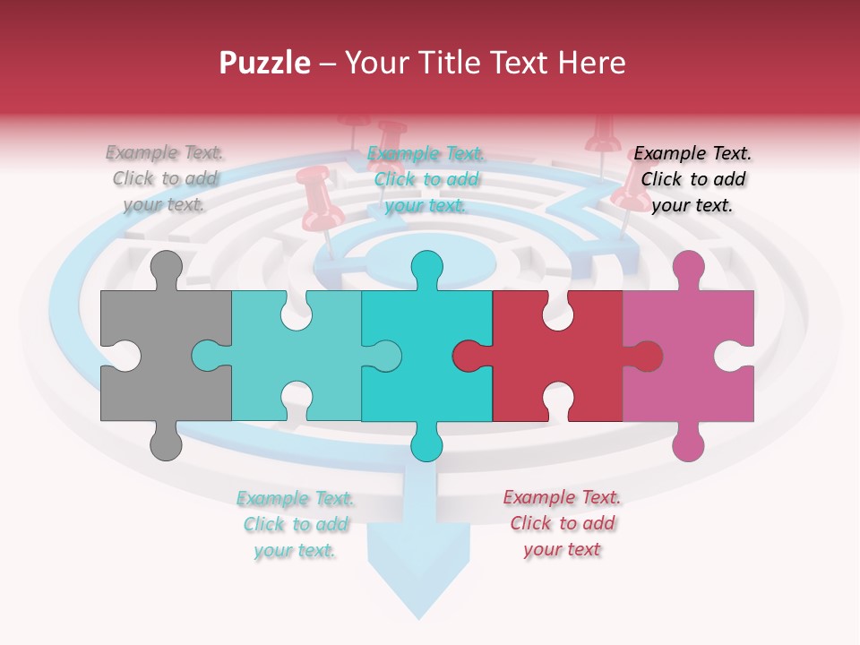 Navigate Isolated Course PowerPoint Template