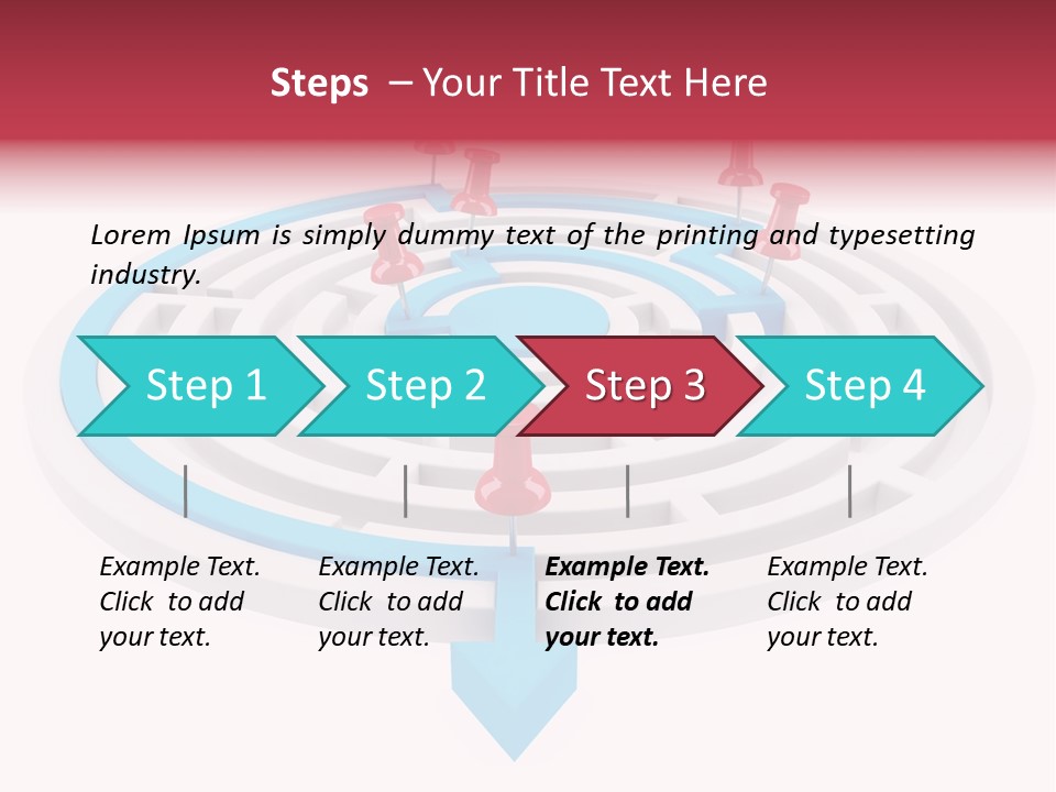 Navigate Isolated Course PowerPoint Template