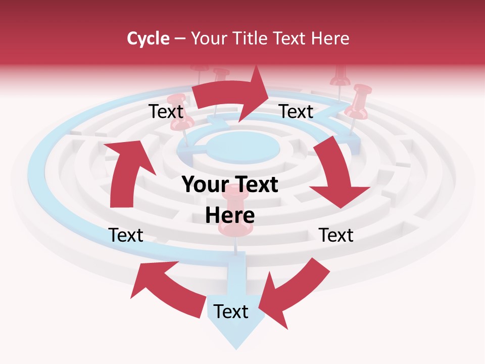 Navigate Isolated Course PowerPoint Template