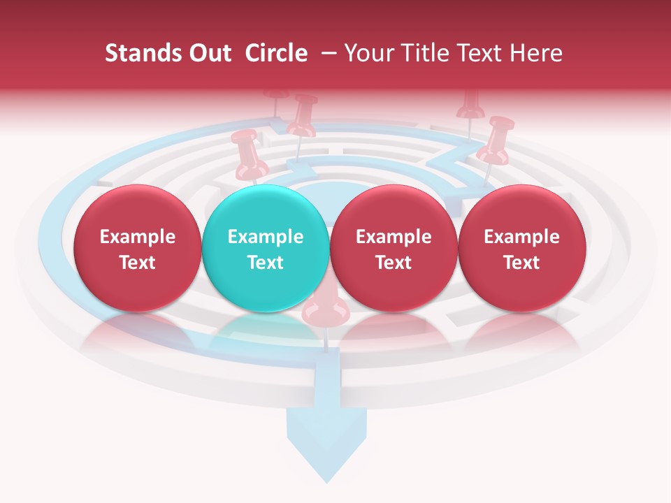 Navigate Isolated Course PowerPoint Template