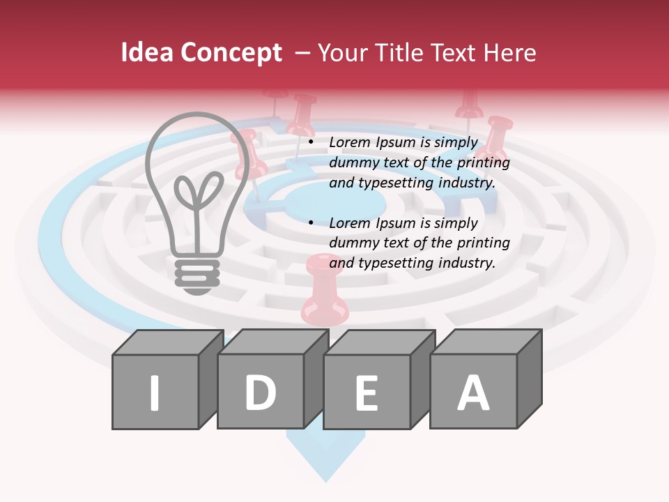 Navigate Isolated Course PowerPoint Template