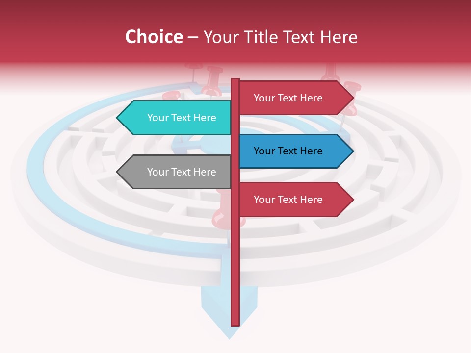 Navigate Isolated Course PowerPoint Template