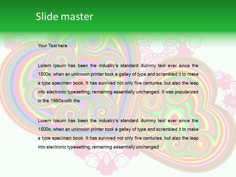 Pleasure Beams Symbol PowerPoint Template