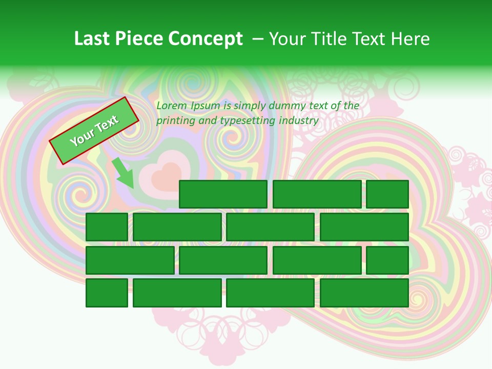 Pleasure Beams Symbol PowerPoint Template