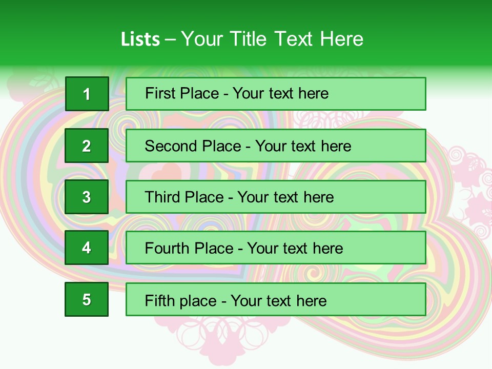 Pleasure Beams Symbol PowerPoint Template