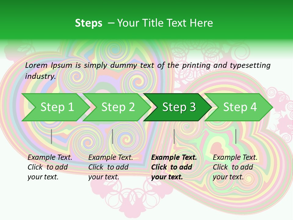 Pleasure Beams Symbol PowerPoint Template