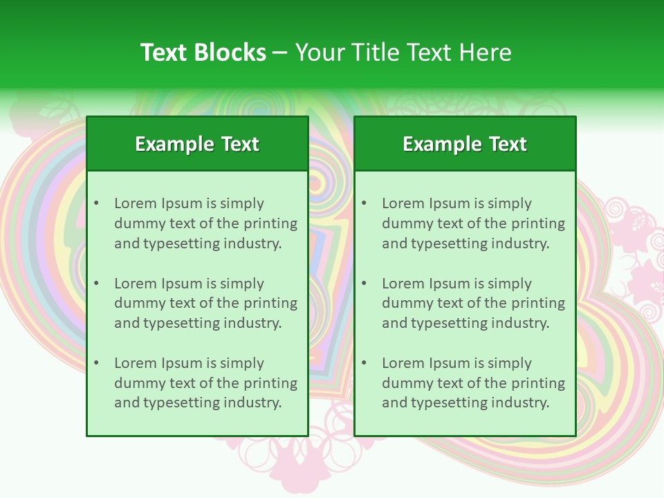 Pleasure Beams Symbol PowerPoint Template