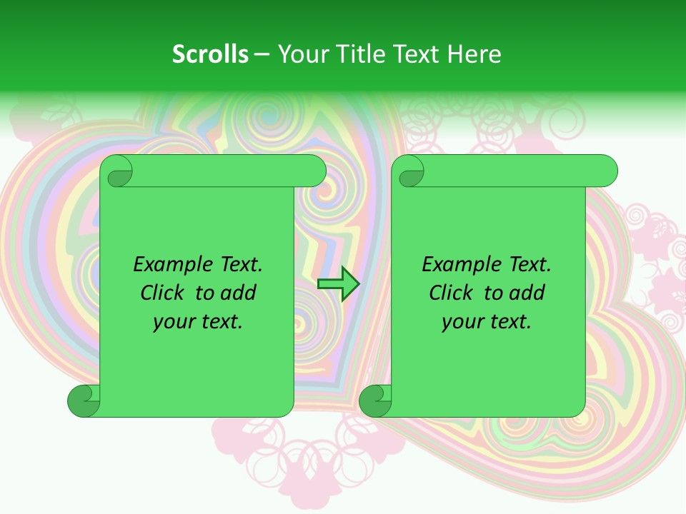 Pleasure Beams Symbol PowerPoint Template