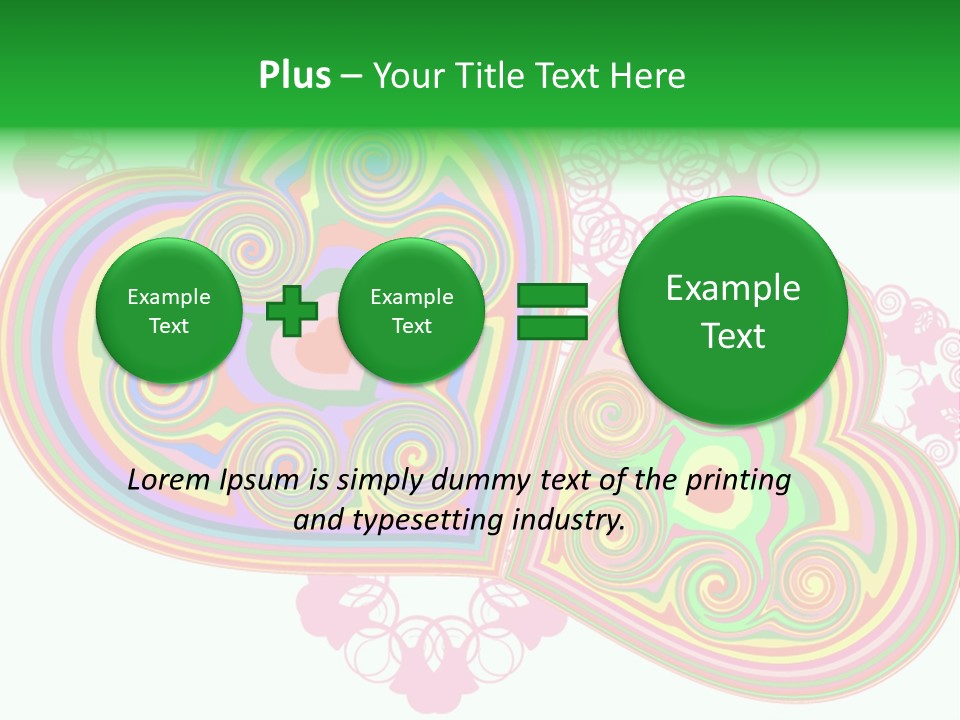 Pleasure Beams Symbol PowerPoint Template
