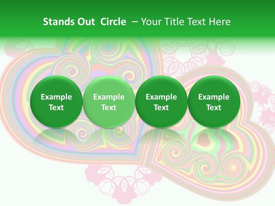 Pleasure Beams Symbol PowerPoint Template