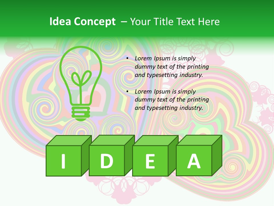 Pleasure Beams Symbol PowerPoint Template