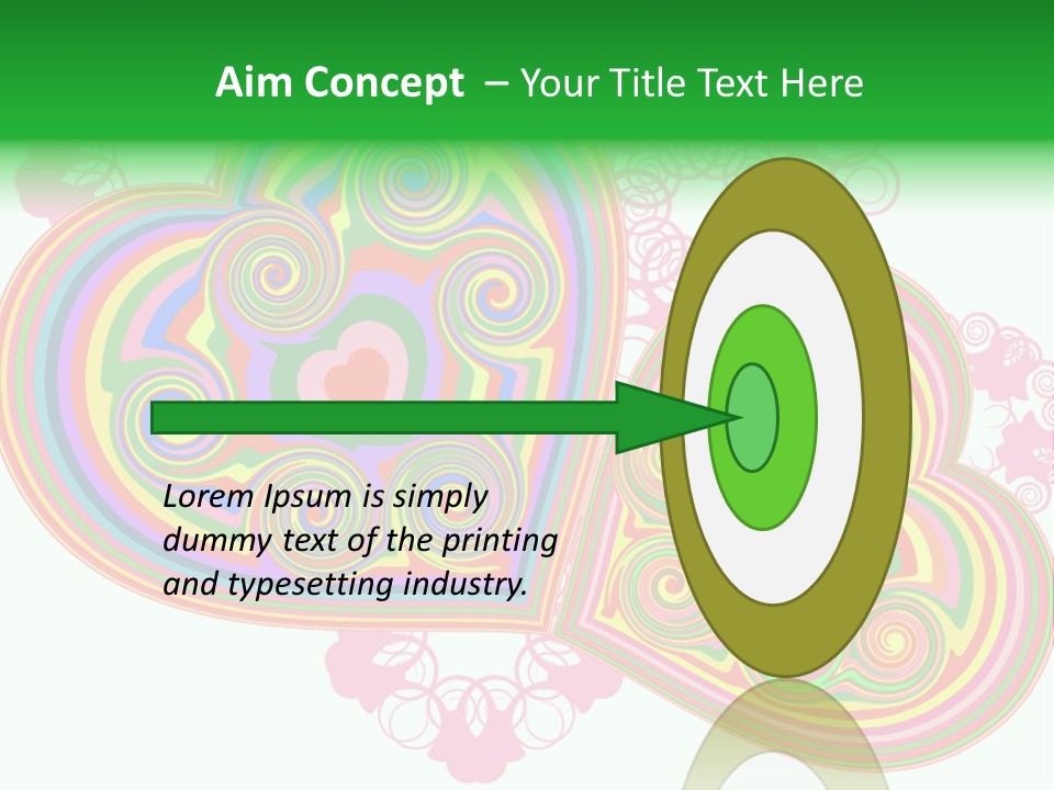 Pleasure Beams Symbol PowerPoint Template