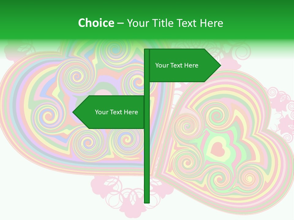 Pleasure Beams Symbol PowerPoint Template