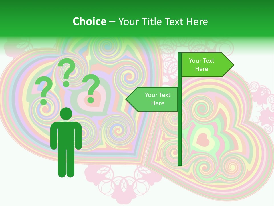 Pleasure Beams Symbol PowerPoint Template