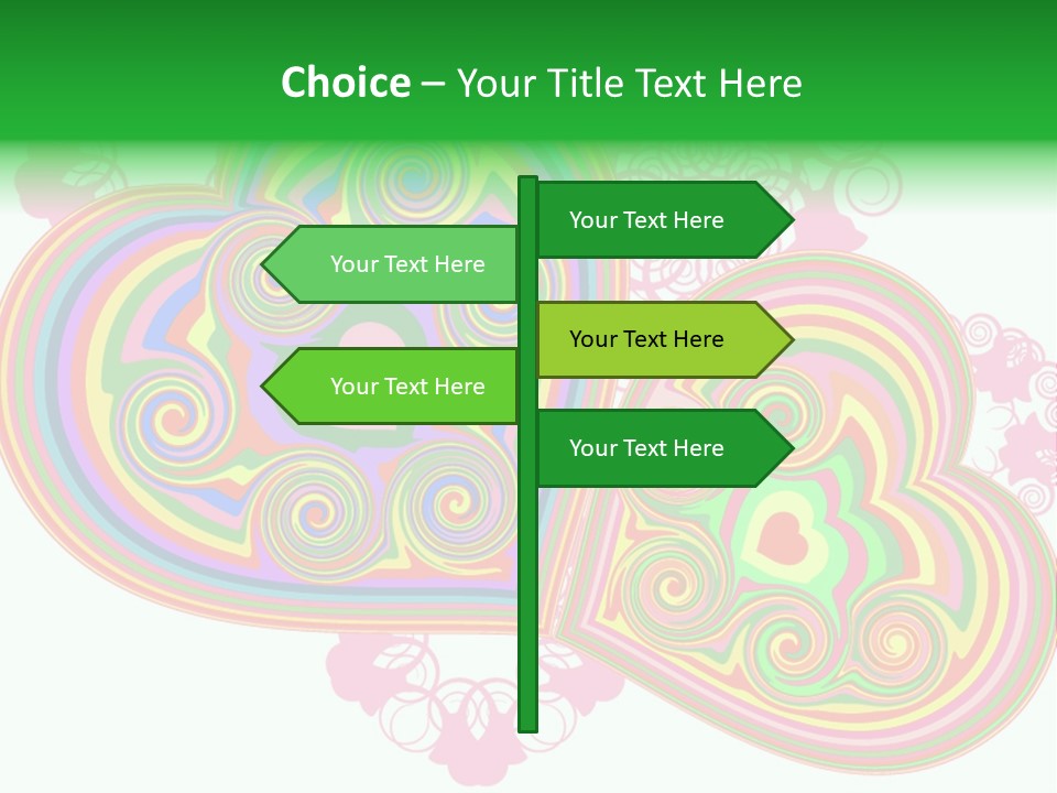 Pleasure Beams Symbol PowerPoint Template