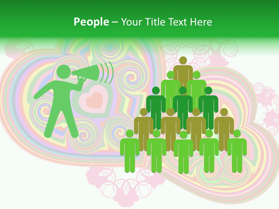 Pleasure Beams Symbol PowerPoint Template