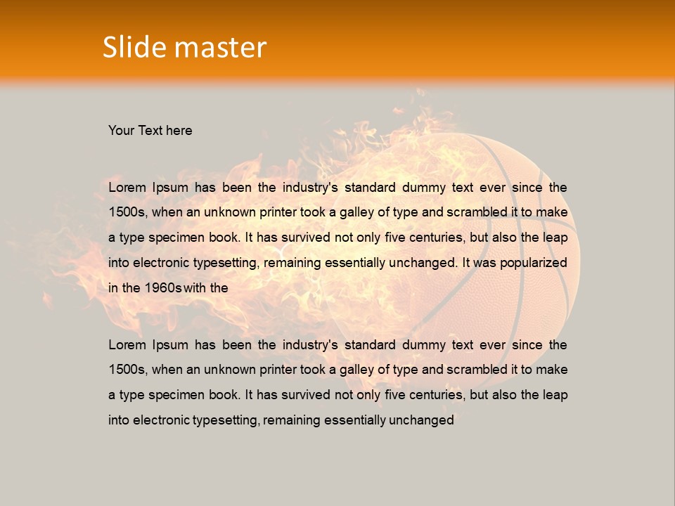 Fill Warm Fashion PowerPoint Template